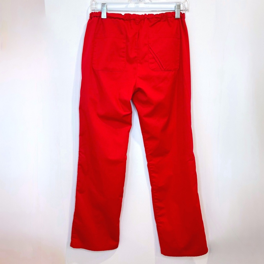 Women's Red Cherokee Scrub Pants Style 1841 - Matching top available Size XS - Picture 3 of 14